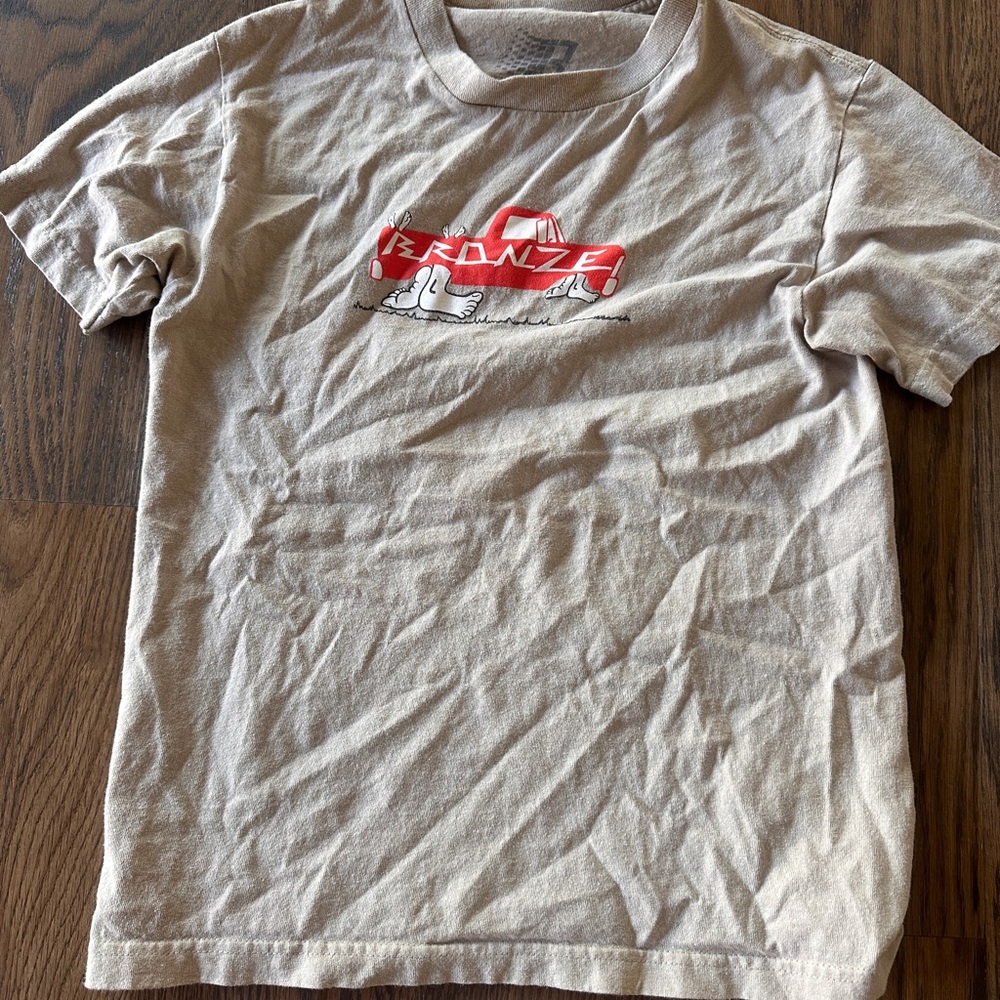 Kids Beige T-Shirt with Red Graphic